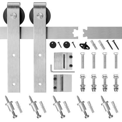 Barn Door Hardware Sliding Door Stainless Steel 1.5m