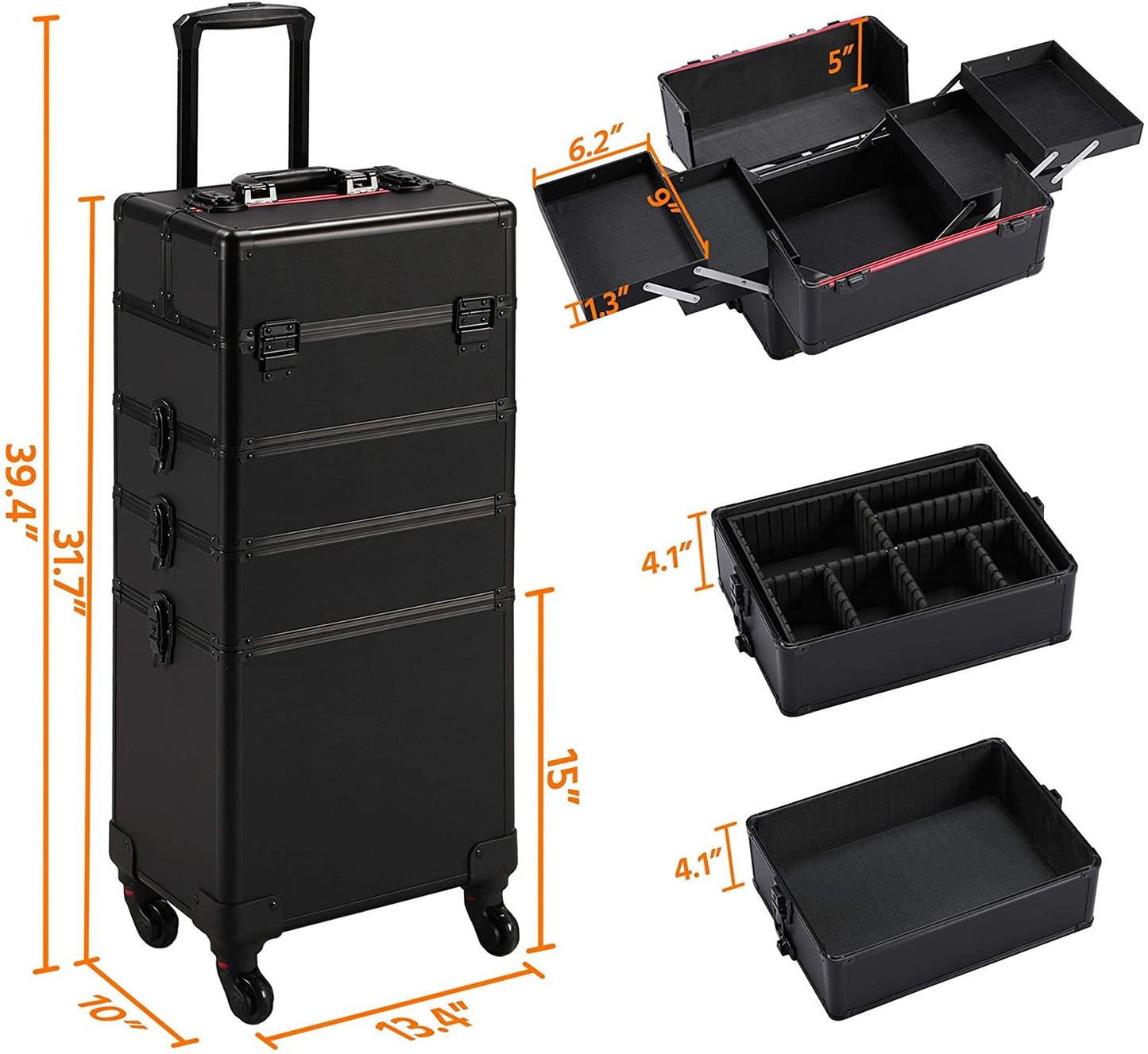 Makeup Travel Case Trolley Case Rolling