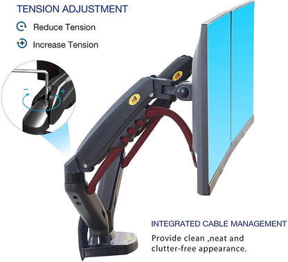 Dual arm monitor stand Hydraulic