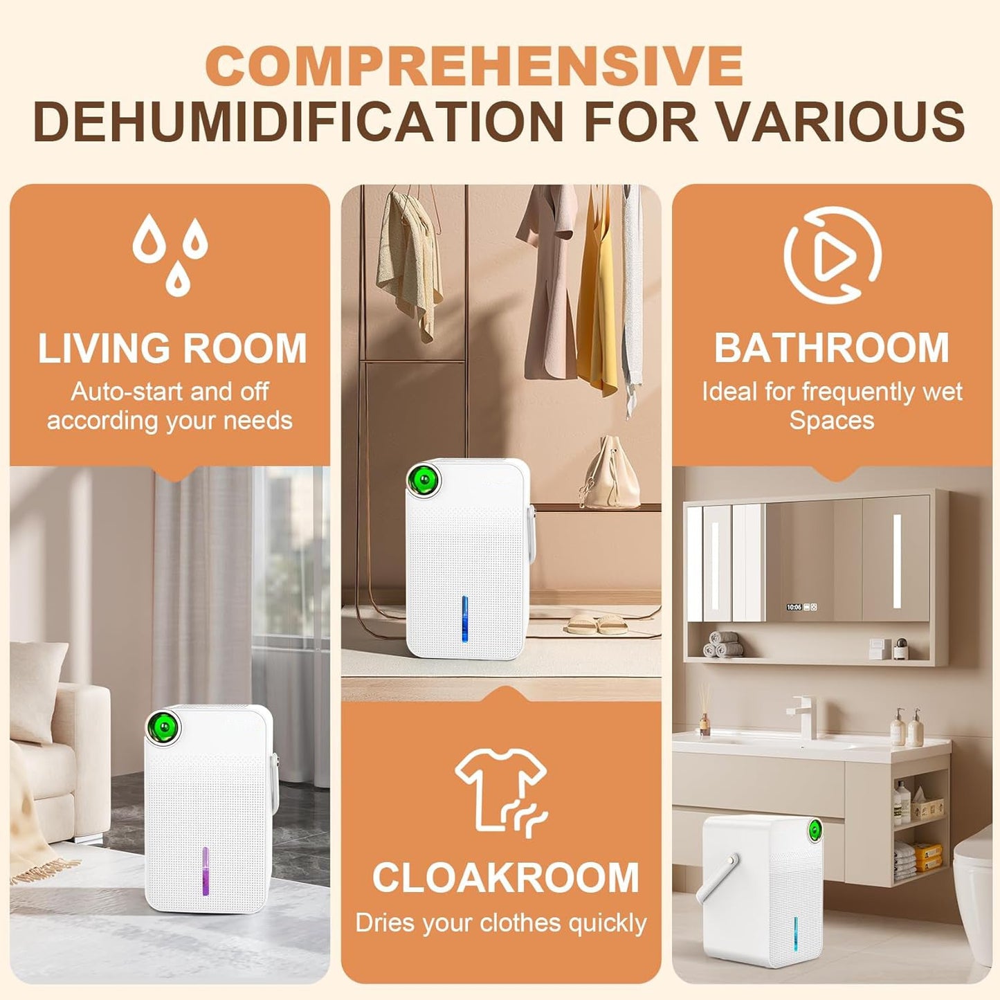 Dehumidifier 1000ml Portable