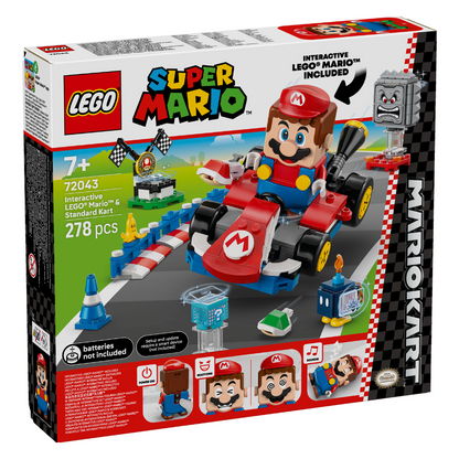LEGO Super Mario: Mario Kart Interactive LEGO Mario and Standard Kart (72043)