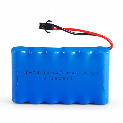 7.2V 1400mAh BLACK Rechargeable Battery for RC Car