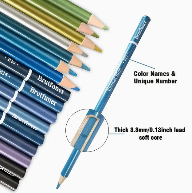 Brutfuner 72 Metallic Coloured Pencil