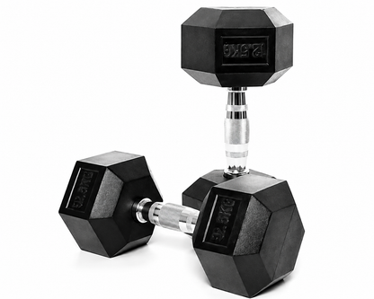 Hexagonal Dumbbell Set 12.5Kg Each