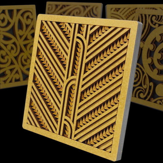 Kowhaiwhai Tile Art by Mike Carlton Wall Art
