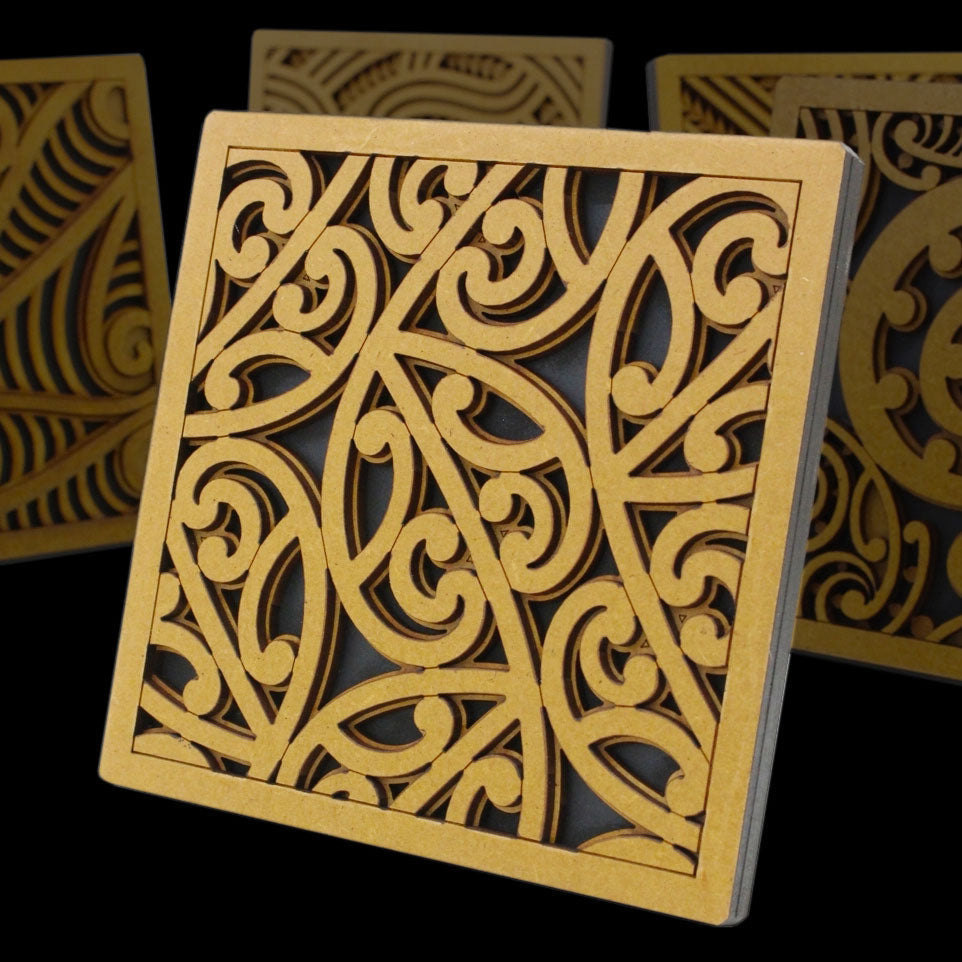 Kowhaiwhai Tile Art by Mike Carlton Wall Art