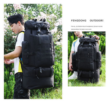 100L Hiking and Camping Backpack – Large Capacity Outdoor Travel Bag