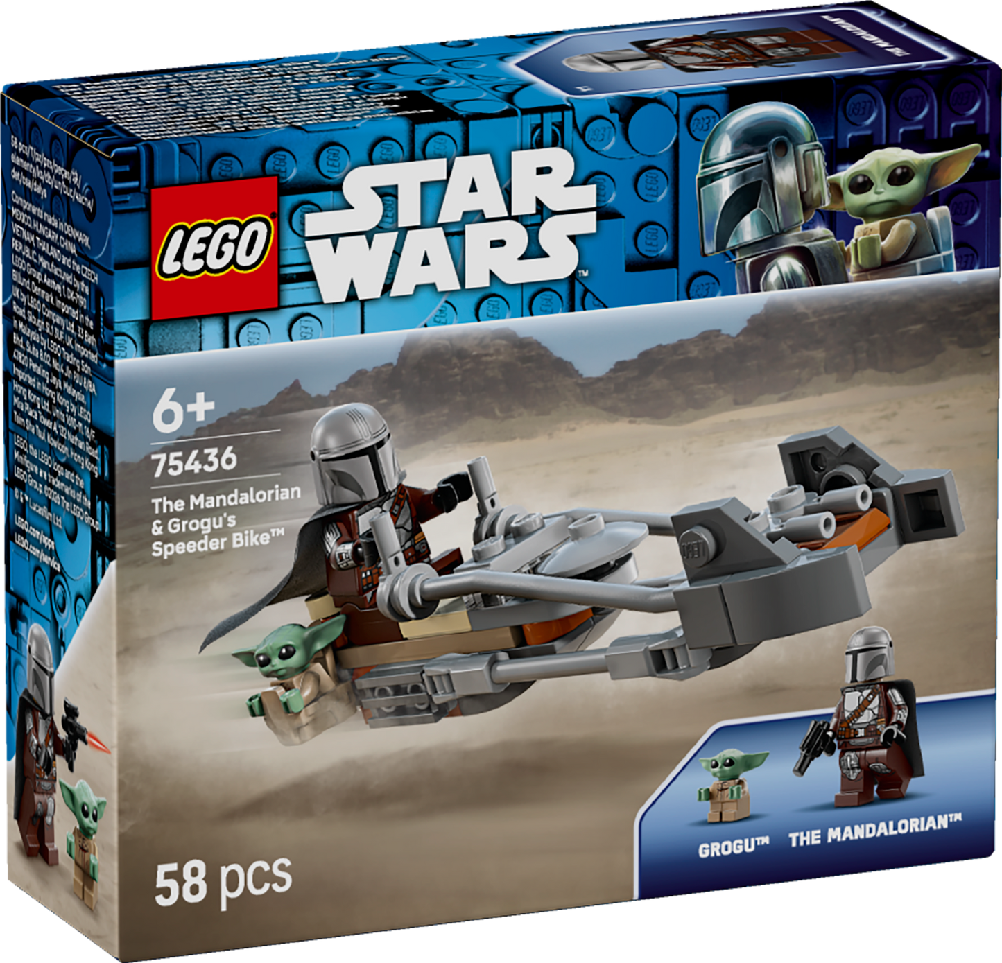 LEGO Star Wars: The Mandalorian and Grogus Speeder Bike (75436)