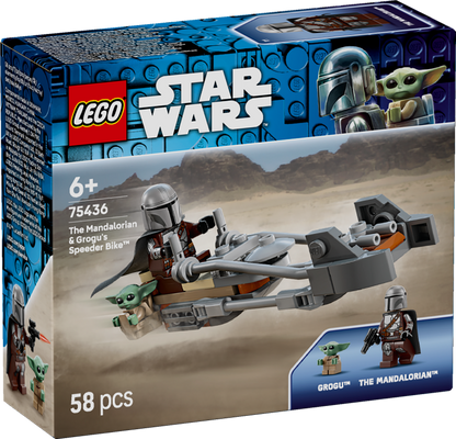 LEGO Star Wars: The Mandalorian and Grogus Speeder Bike (75436)