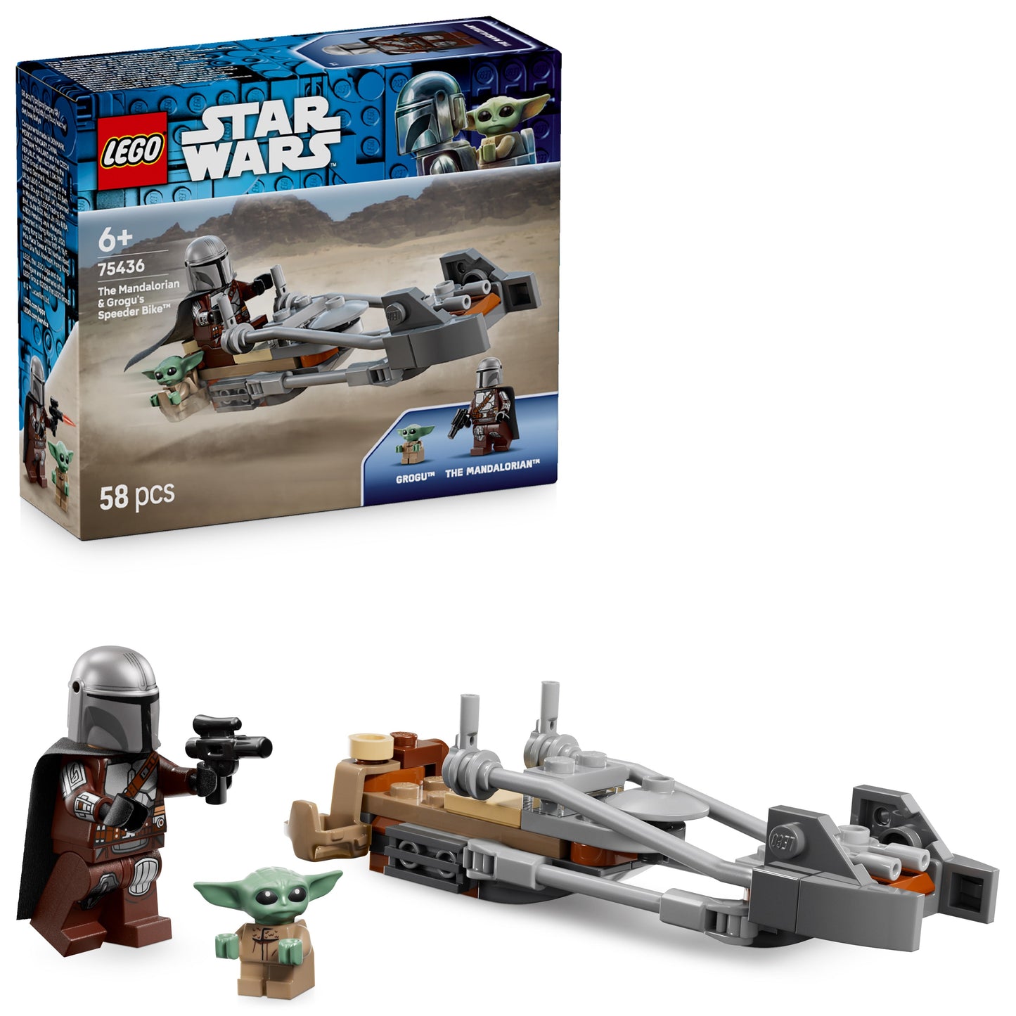 LEGO Star Wars: The Mandalorian and Grogus Speeder Bike (75436)