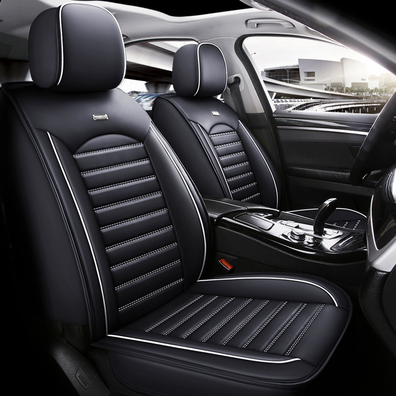 Car Seat Cover Faux Leather Cushion 5 Seater Full Set Front Rear Premium Quality
