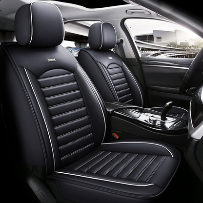 Car Seat Cover Faux Leather Cushion 5 Seater Full Set Front Rear Premium Quality