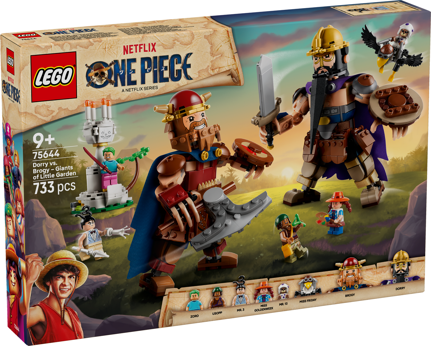 LEGO ONE PIECE: Dorry vs Brogy Giants of Little Garden (75644)