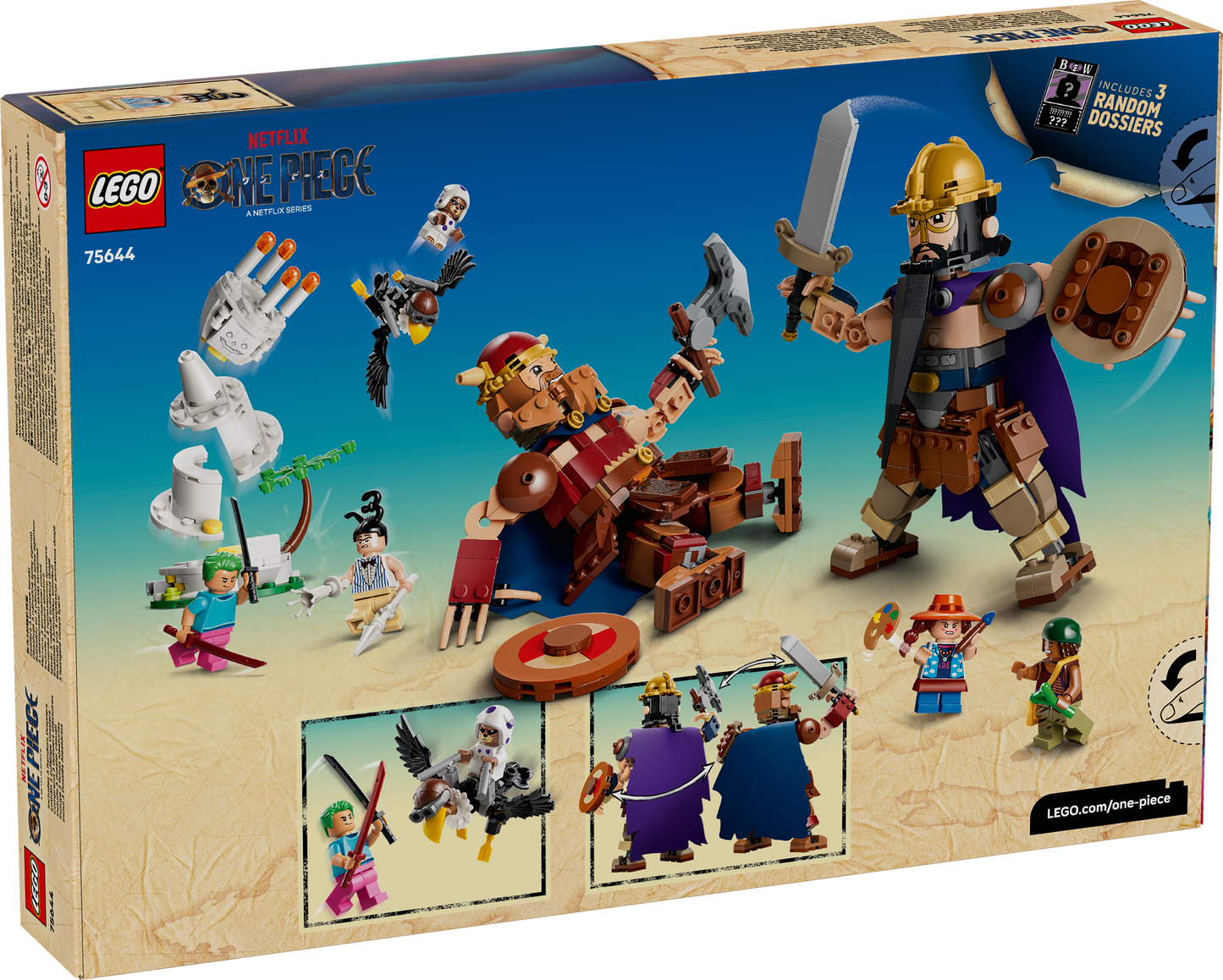 LEGO ONE PIECE: Dorry vs Brogy Giants of Little Garden (75644)