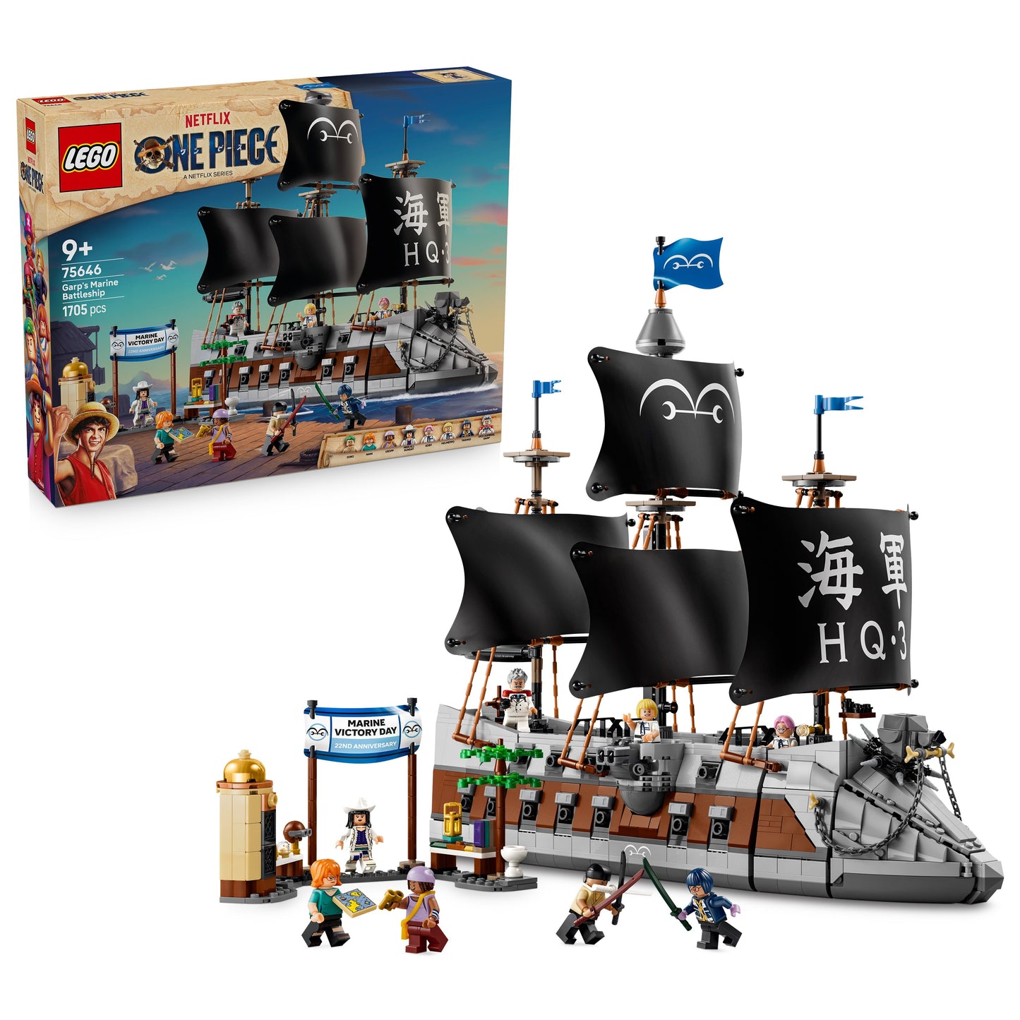 LEGO ONE PIECE: Garps Marine Battleship (75646)