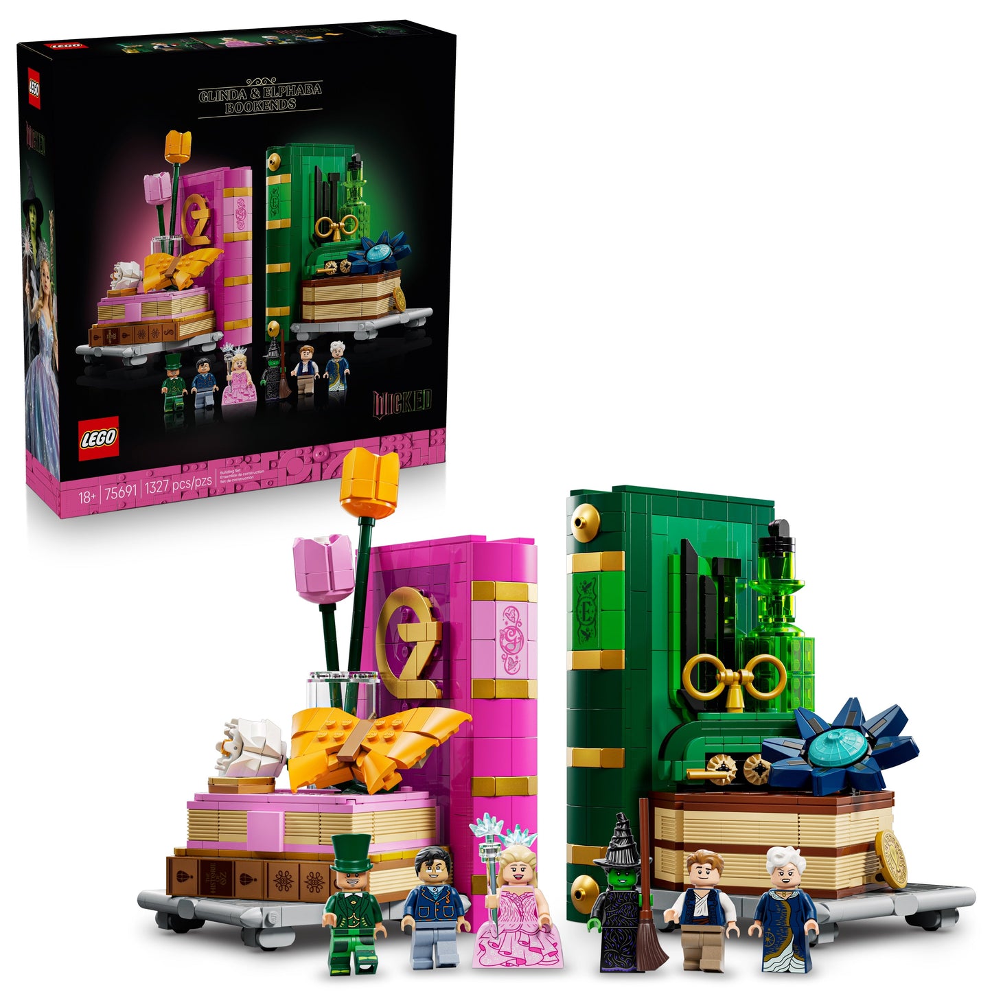 LEGO Wicked: Glinda & Elphaba Bookends (75691)