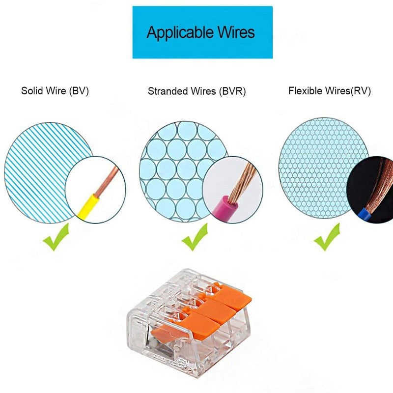 75PCS Electrical Connectors