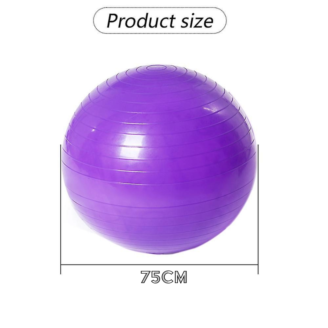 Yoga Balance Ball Fitness Shaping Sitting Ball 75cm (Purple)