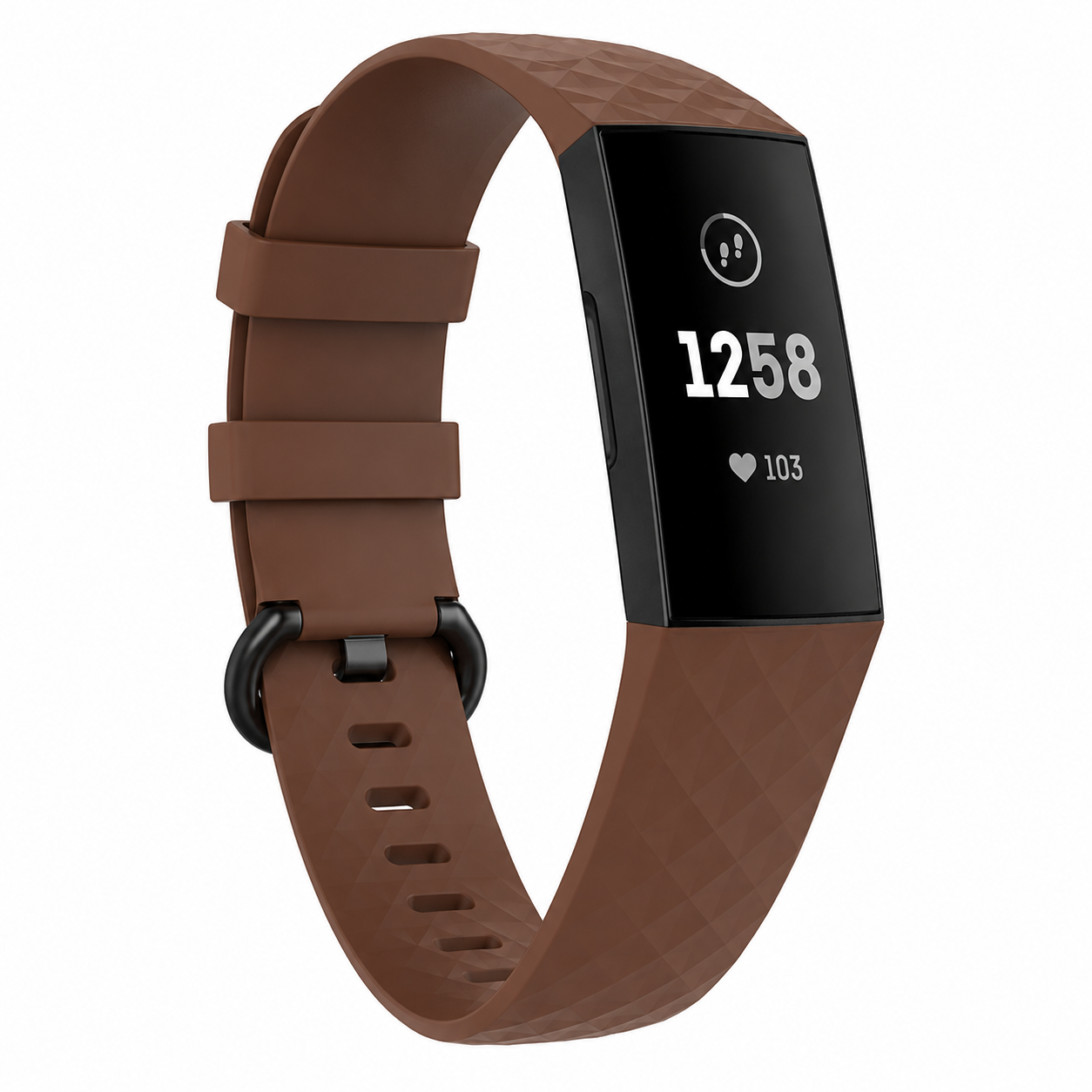 Fitbit Charge 3 / 4 Strap Fitbit Belt Brown Small