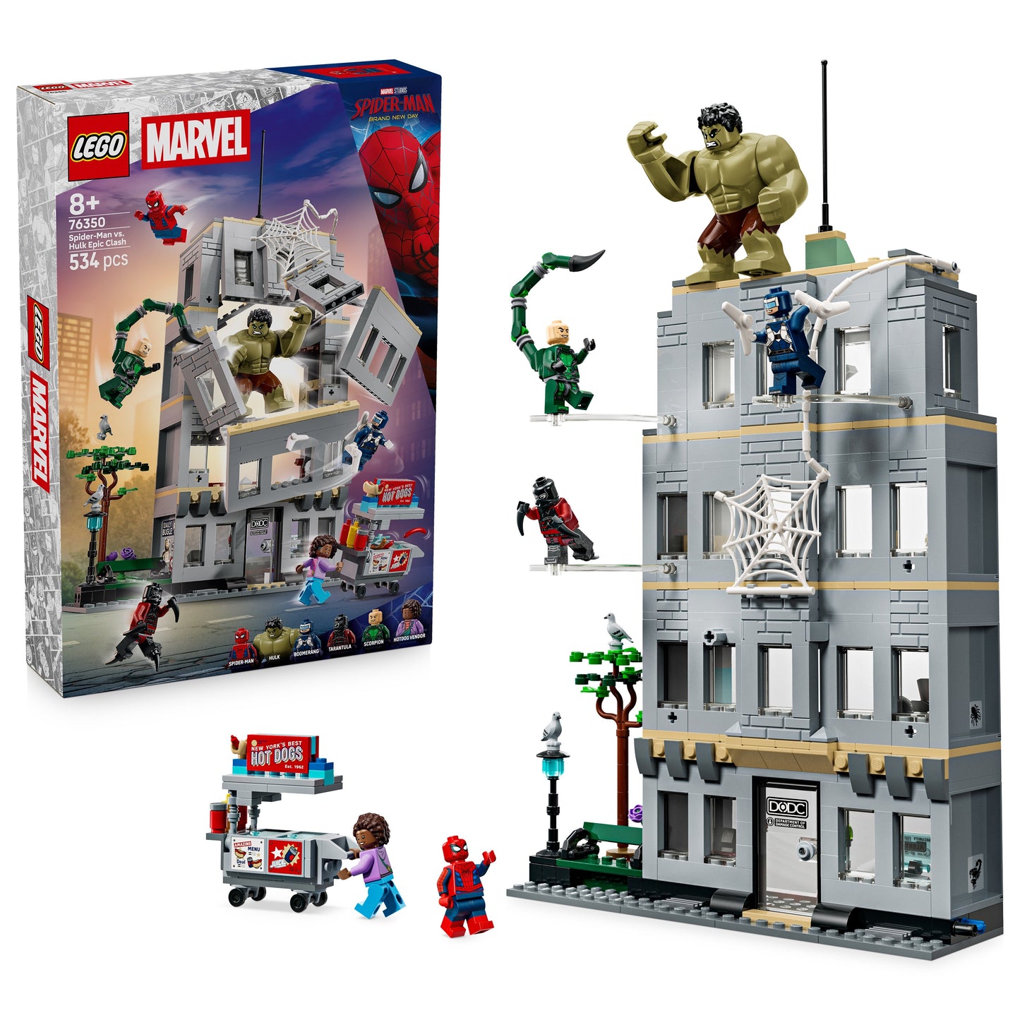 LEGO Marvel: Spider-Man vs. Hulk Epic Clash (76350)