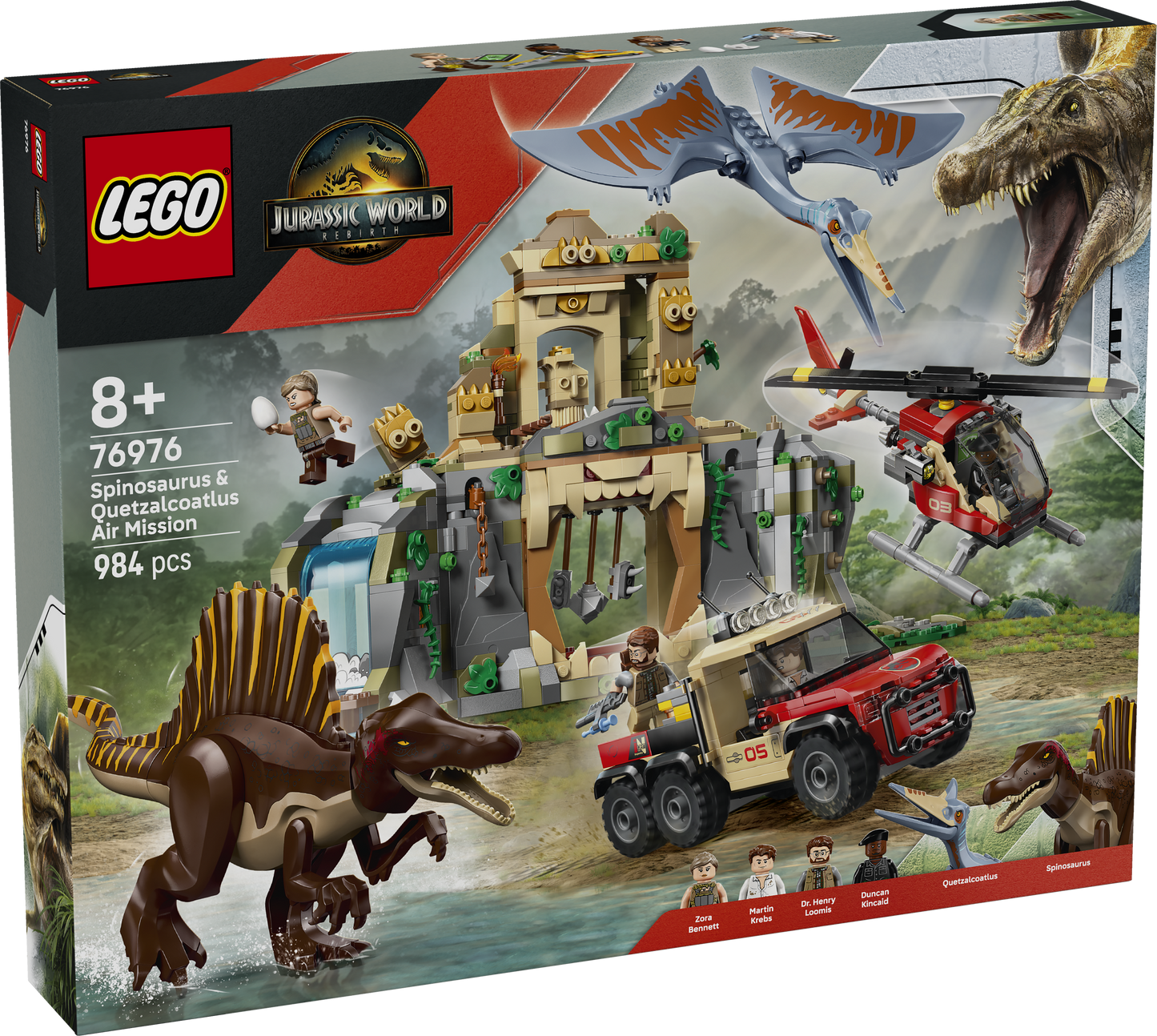 LEGO Jurassic World: Spinosaurus and Quetzalcoatlus Air Mission (76976)