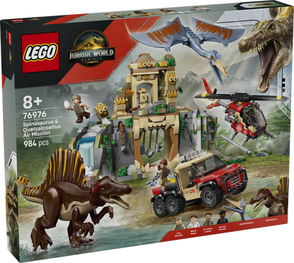 LEGO Jurassic World: Spinosaurus and Quetzalcoatlus Air Mission (76976)