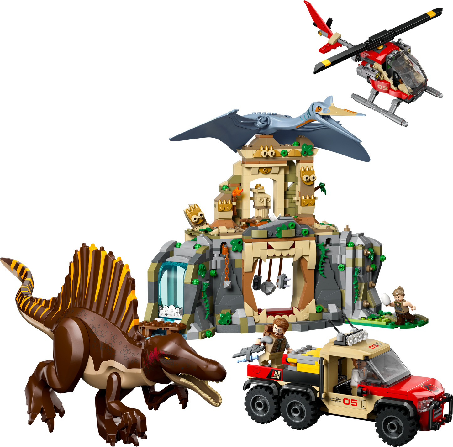 LEGO Jurassic World: Spinosaurus and Quetzalcoatlus Air Mission (76976)