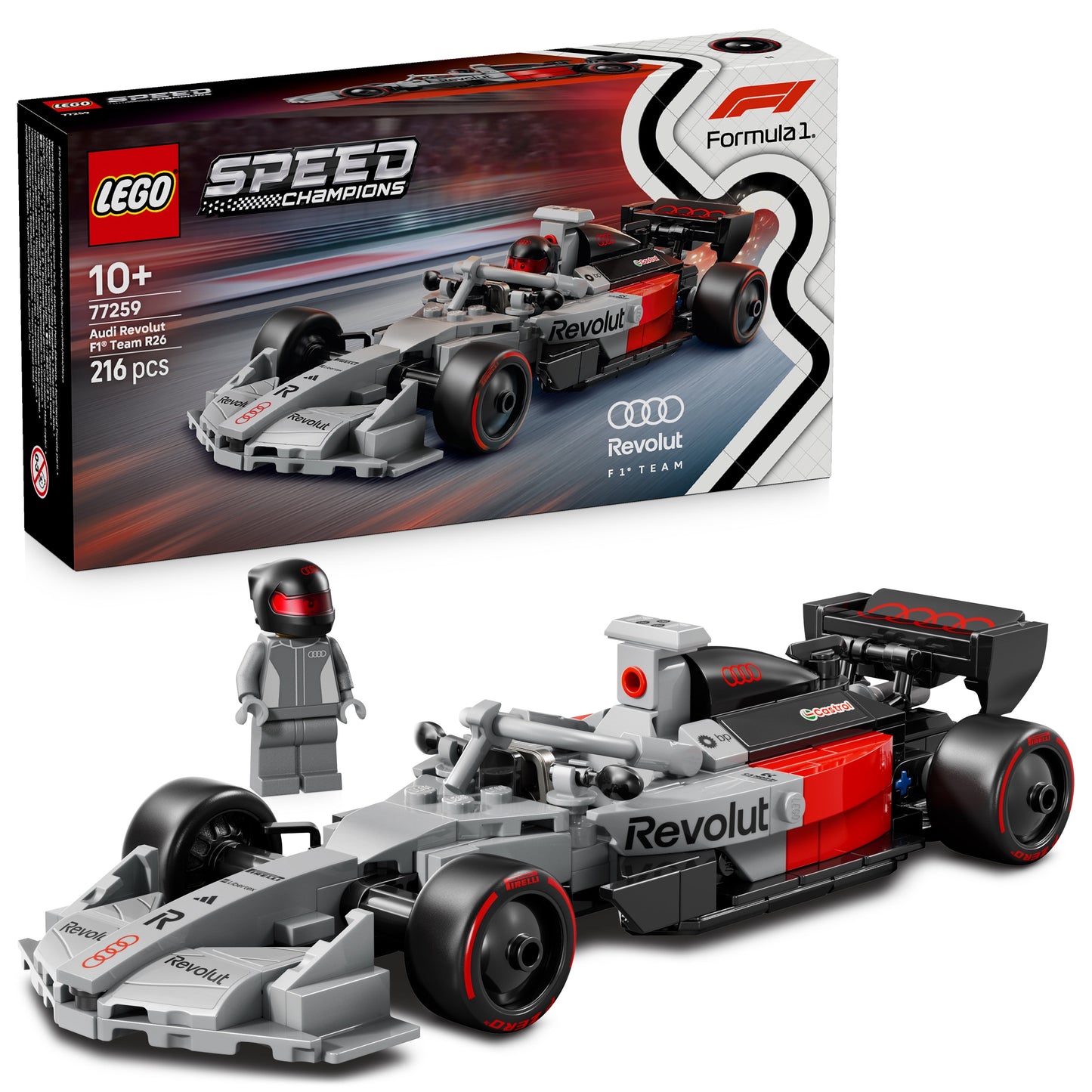 LEGO Speed Champions: Audi Revolut F1 Team R26 Race Car (77259)