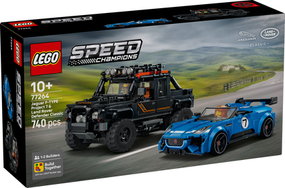 LEGO Speed Champions: Jaguar Project 7 and Land Rover Defender (77264)