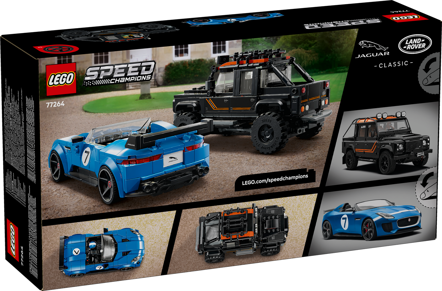 LEGO Speed Champions: Jaguar Project 7 and Land Rover Defender (77264)