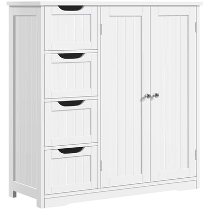 Wooden Bathroom Floor Cabinet Side Storage Organizer Cabinet