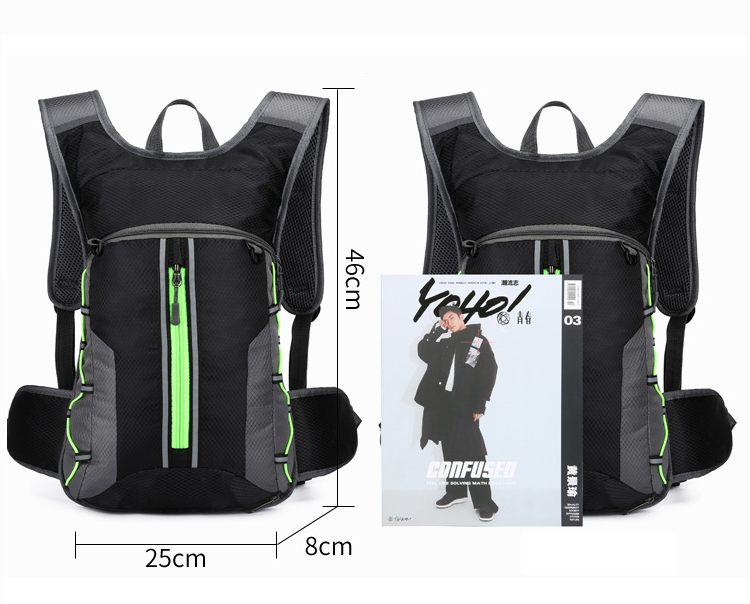 Hydration Backpack with 2L Water Bladder - 10L Hiking & Cycling Rucksack BDXJ50112