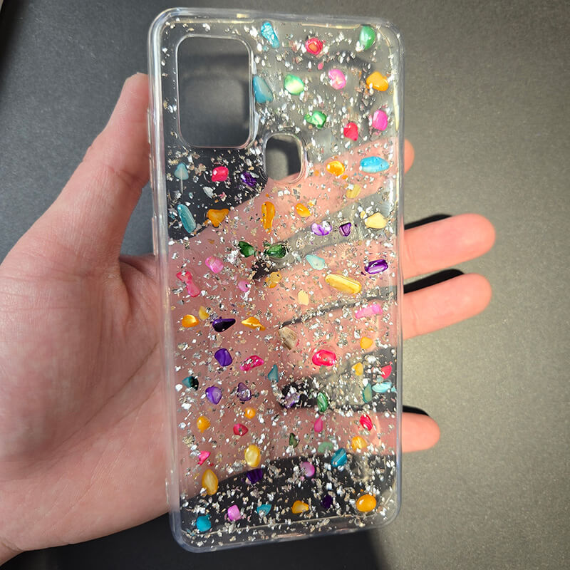 Blink Stone Back Shockproof Compatible with Samsung A21s 2020 Case