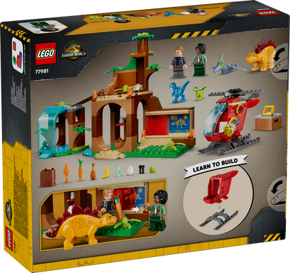 LEGO Jurassic World: Velociraptor Stegosaurus and Pteranodon Rescue (77981)