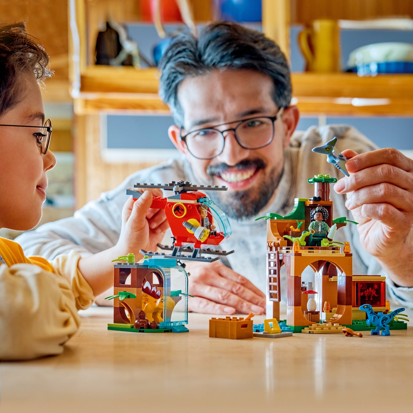 LEGO Jurassic World: Velociraptor Stegosaurus and Pteranodon Rescue (77981)