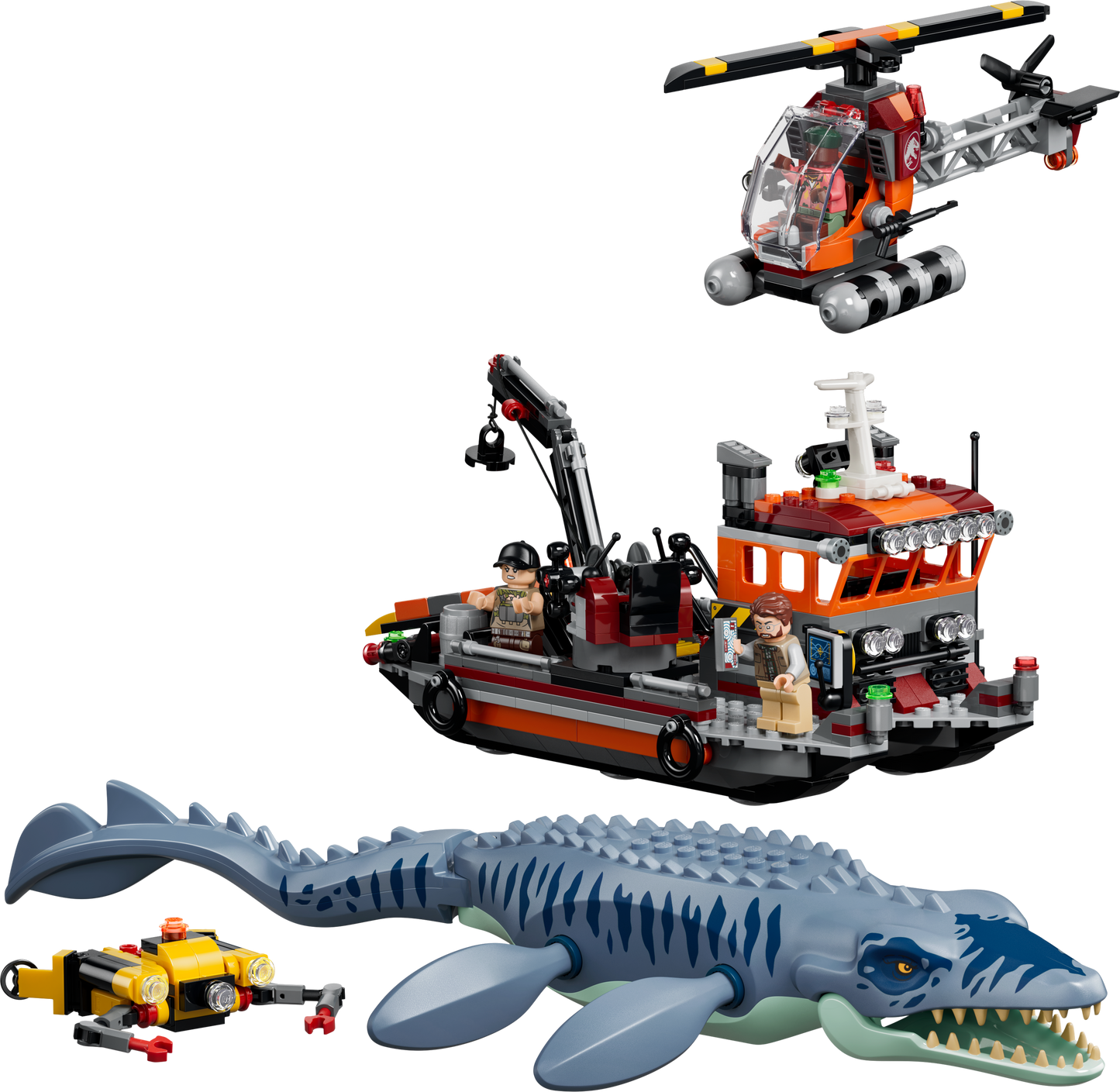 LEGO Jurassic World: Mosasaurus Dinosaur Boat Attack (77983)