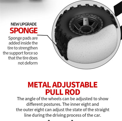 46+ kmh 4WD Electric High Speed RC Truggy Off-Road 1:10 Vehicle Models