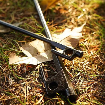 ECOTREK Heavy Duty Tent Pegs – 40cm Steel Camping Stakes for Hard Ground, Beach & Grass JP120512