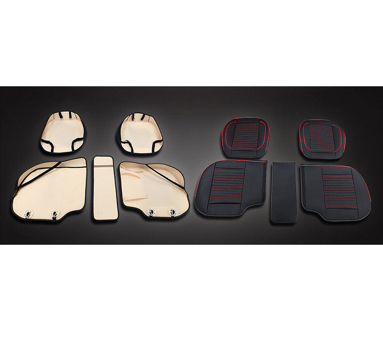 Car Seat Cover Faux Leather Cushion 5 Seater Full Set Front Rear Premium Quality
