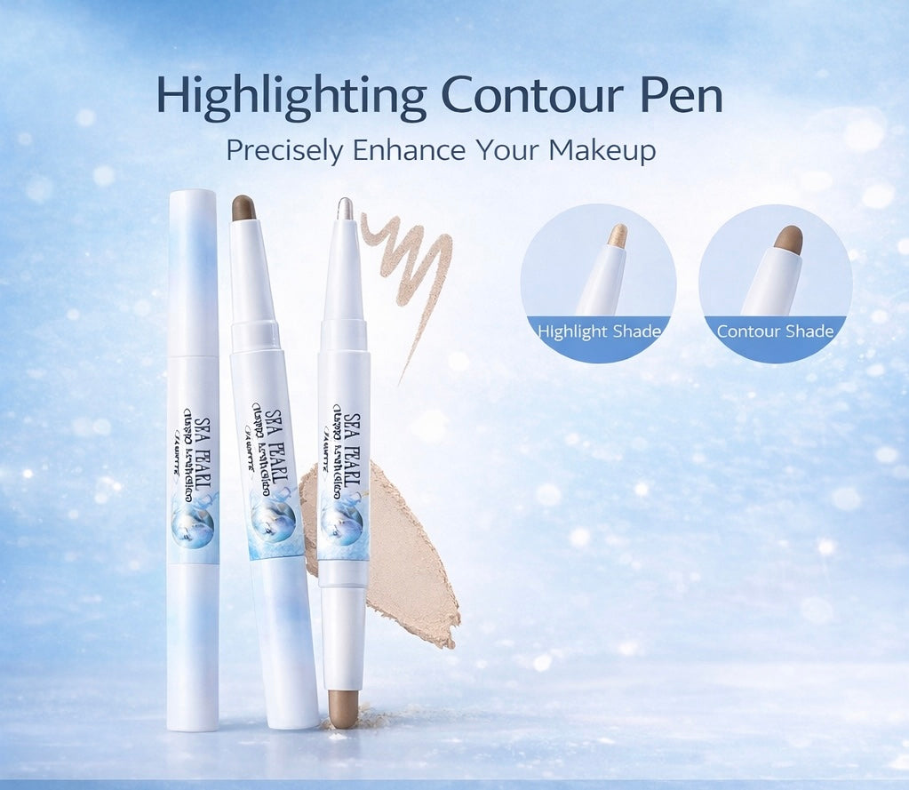 Flortte Glass Sea Collection Dual-Ended Highlight & Contour Pen
