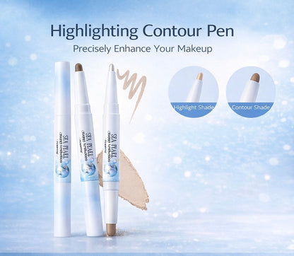 Flortte Glass Sea Collection Dual-Ended Highlight & Contour Pen