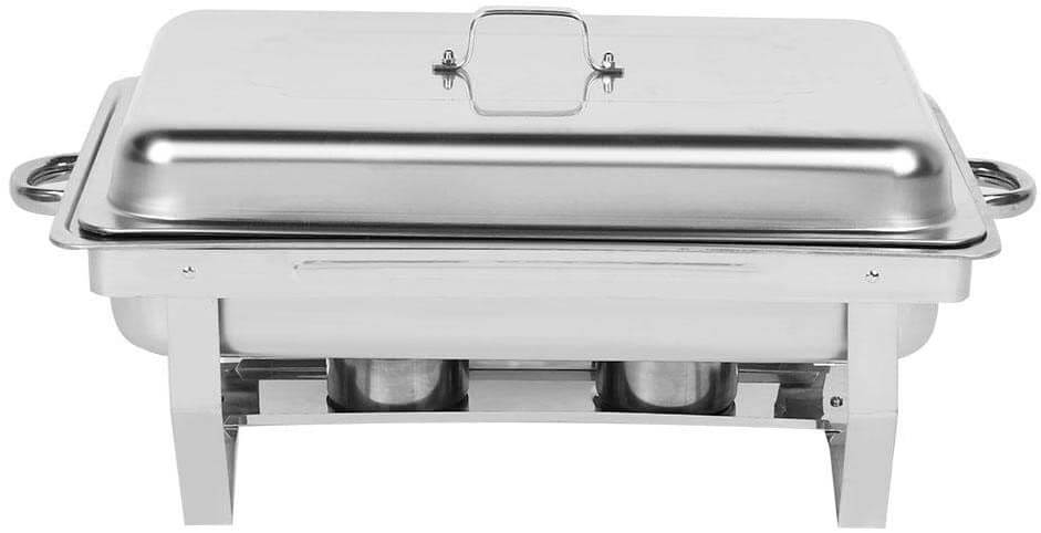 Food pans inside chafing dish