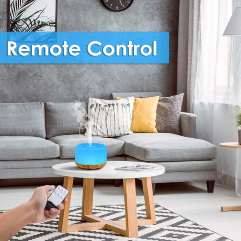 Essential Oil Diffuser 500ml Remote Control Diffusers with 10ml Essential Oil
