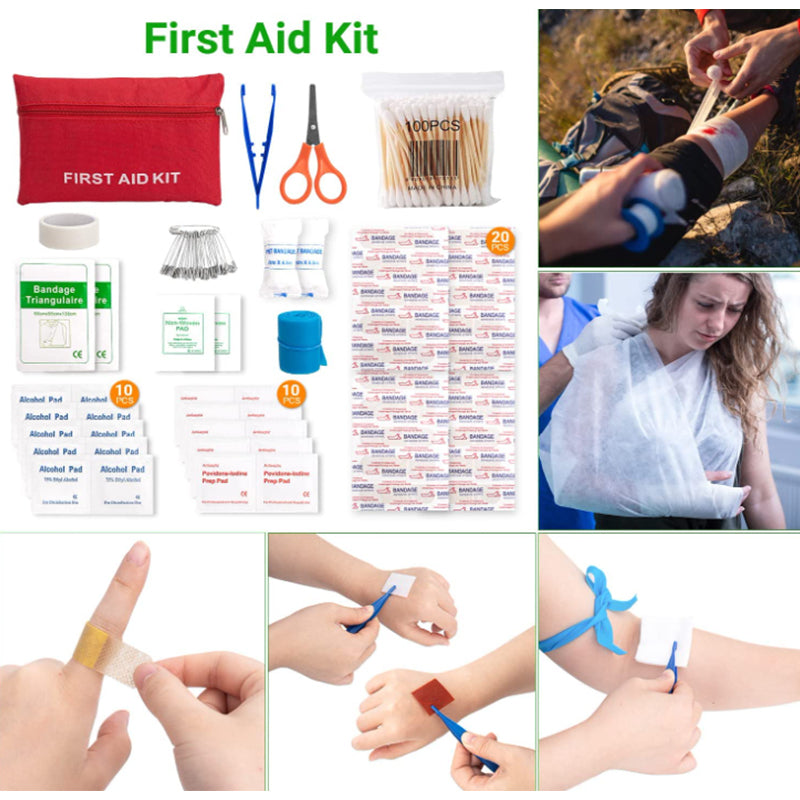 232Pcs Emergency Survival Kit, First Aid Kit Professional Survival Gear Tool B