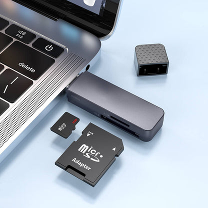 Hoco Compact USB 3.0 High Speed Dual Slot SD TF Memory Card Reader HB45