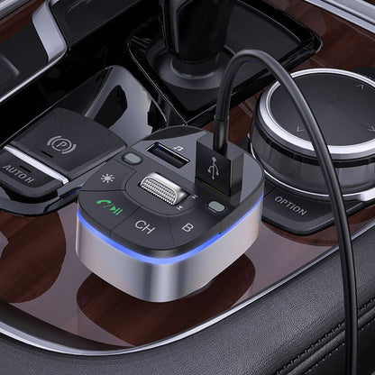 Hoco QC3.0 18W In-Car Audio Wireless Bluetooth FM Transmitter E71
