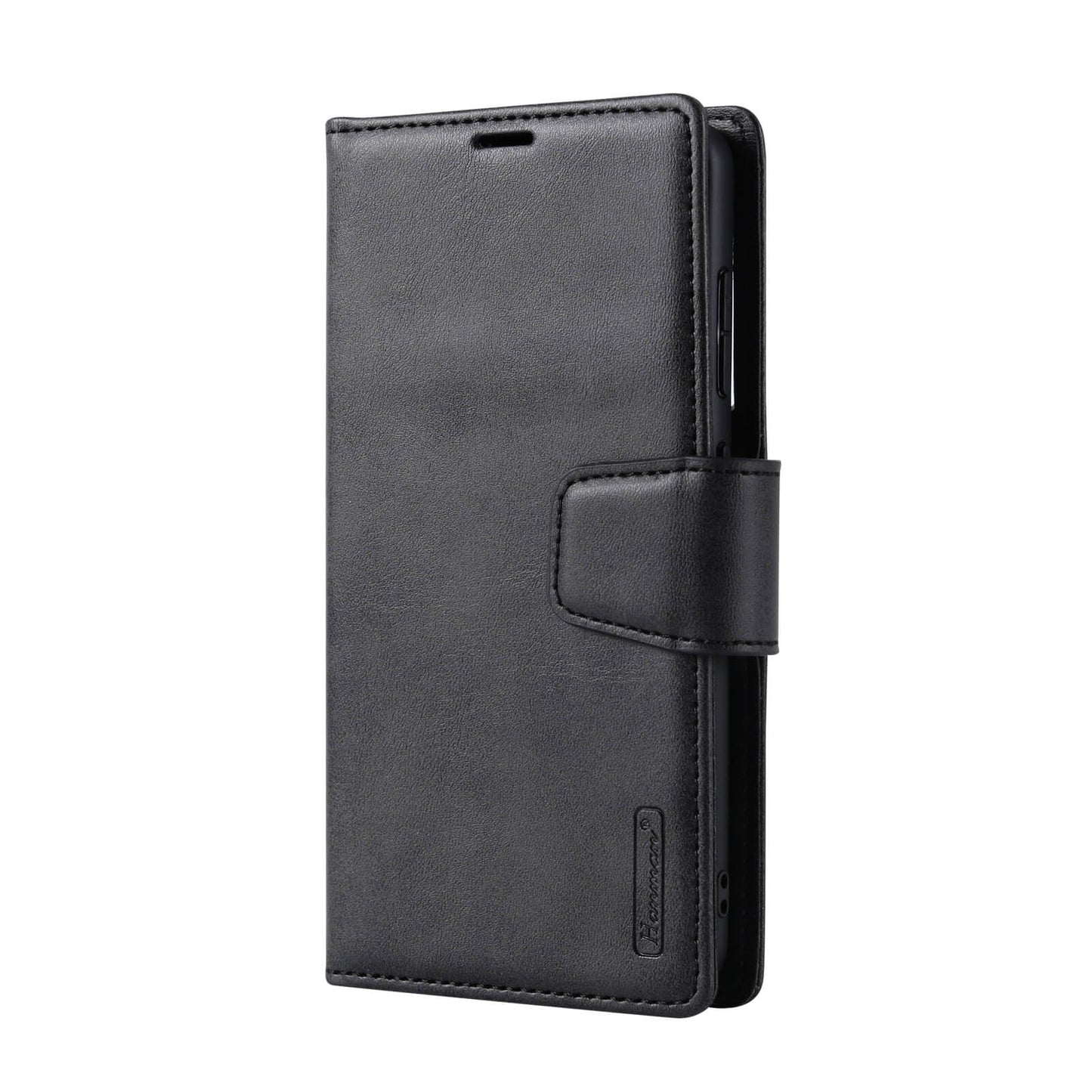 Compatible with Samsung S26 Plus 2026 Hanman Miro Leather 2-in-1 Wallet Case with Magnetic Back