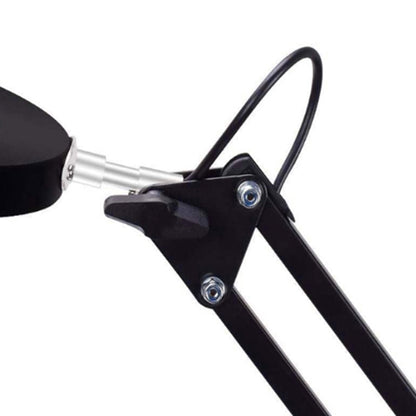 5X Magnifying Lamp with Big Clamp 3 Adjustable LED Light 10 Brightness Magnifier