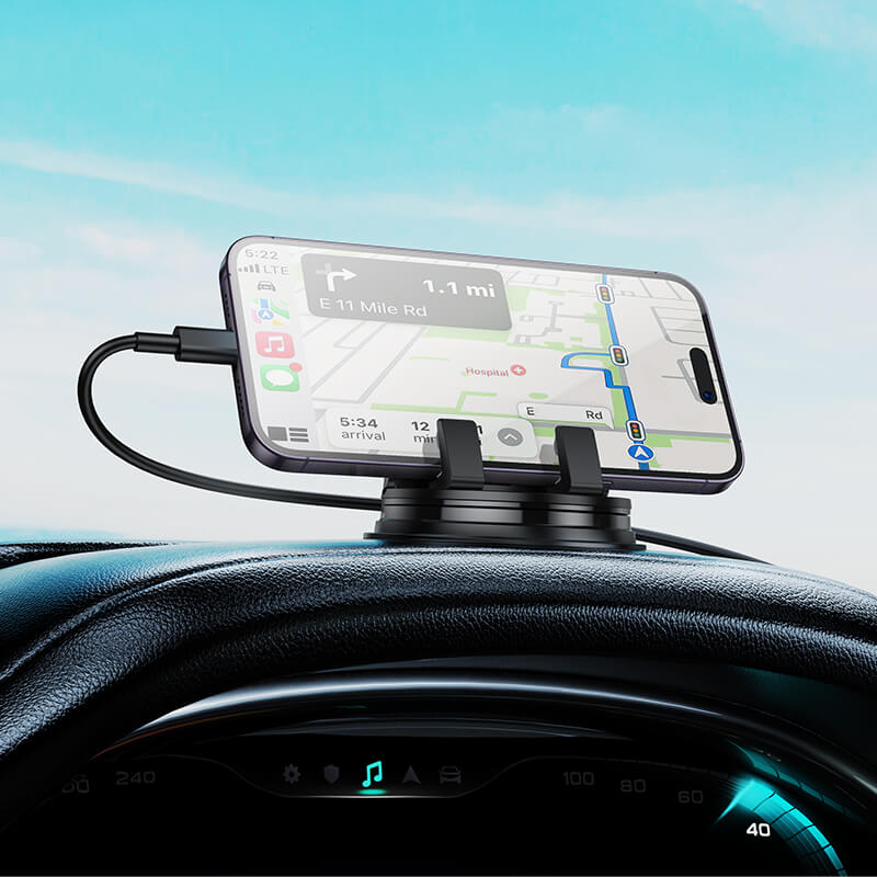 Hoco Slip Free Silicone Suction 360° Rotation Universal Dashboard Phone Holder H55