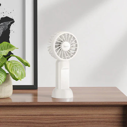 Portable Electric Fan w/ Handheld & Desktop Stand